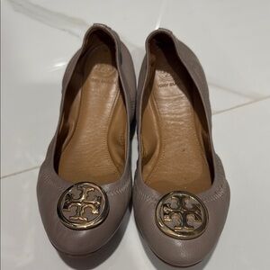 Tory Burch Women's Gray Ballet Flats